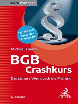 cover image of BGB Crashkurs